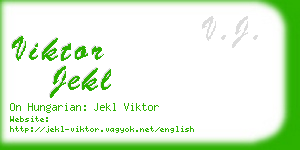viktor jekl business card